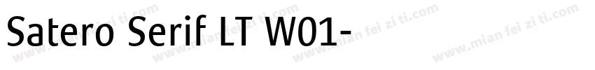 Satero Serif LT W01字体转换